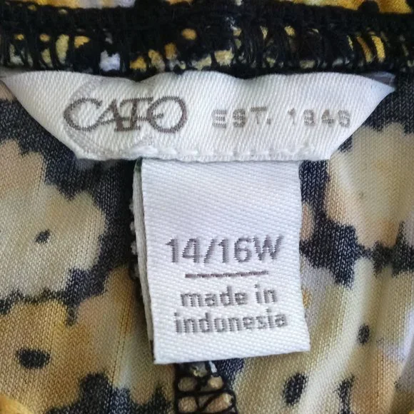 Cato Pullover Blouse w/ Elasticize Neckline - Picture 7 of 10